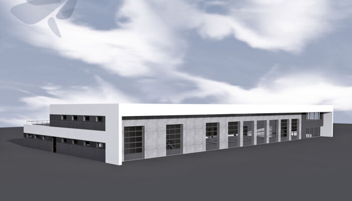 Rendering of the new fire station