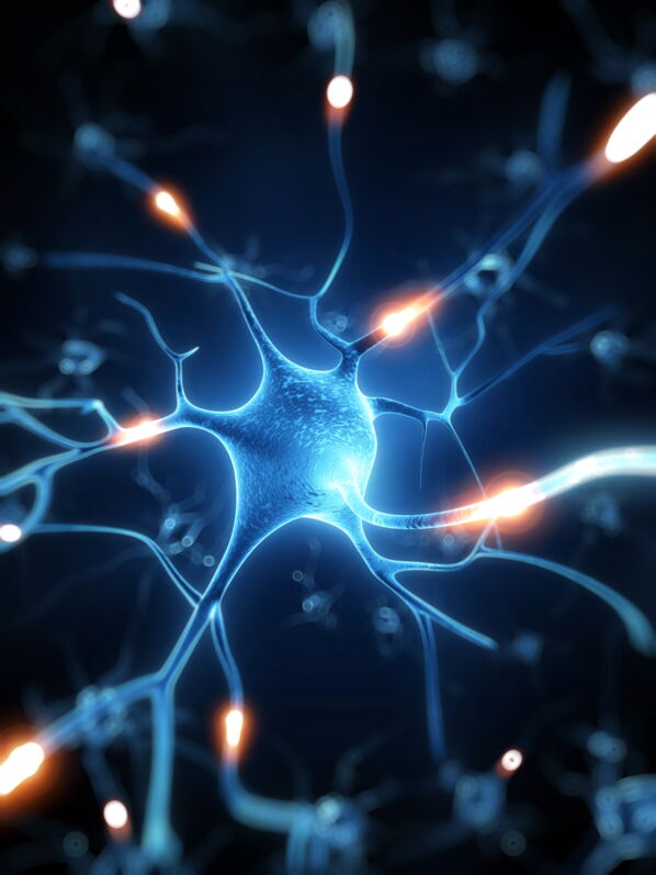 Illustration künstliche Nervenzelle